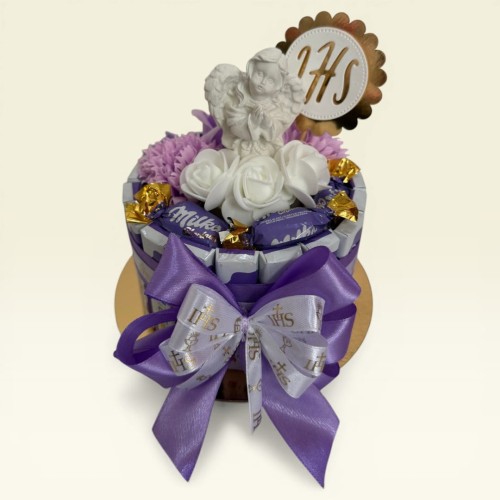 komunijny zestaw premium, słodki bukiet na komunię, box komunijny, prezent komunia dla dziewczynki, prezent komunia dla chłopca, box prezentowy, bukiet komunia, box komunia