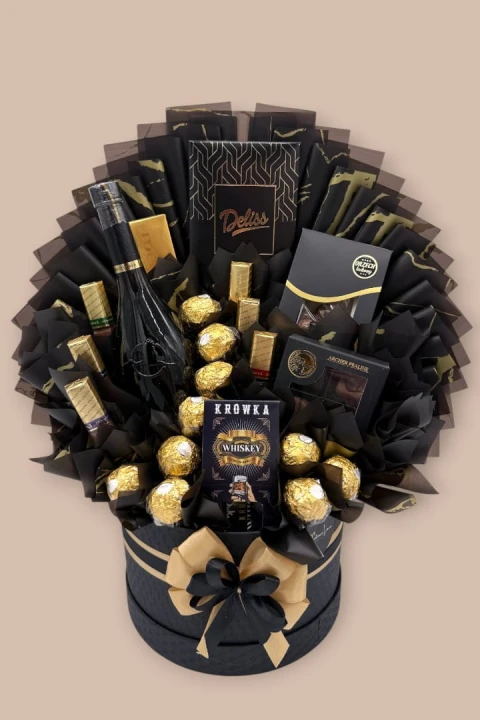 Black Stork Edition – Luksusowy Box Prezentowy z Wódką Czarny Bocian